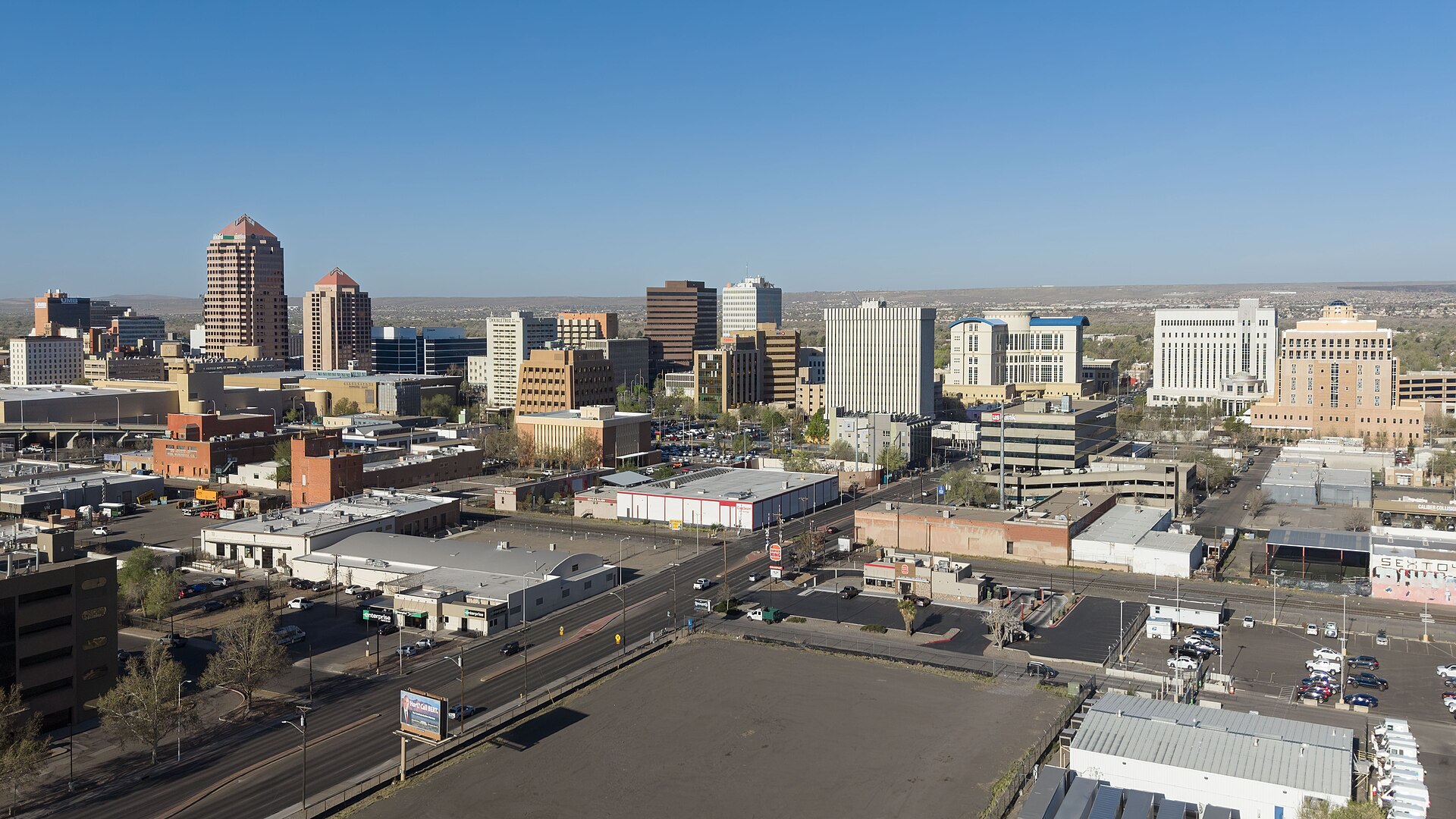 The Albuquerque, New Mexico skyline