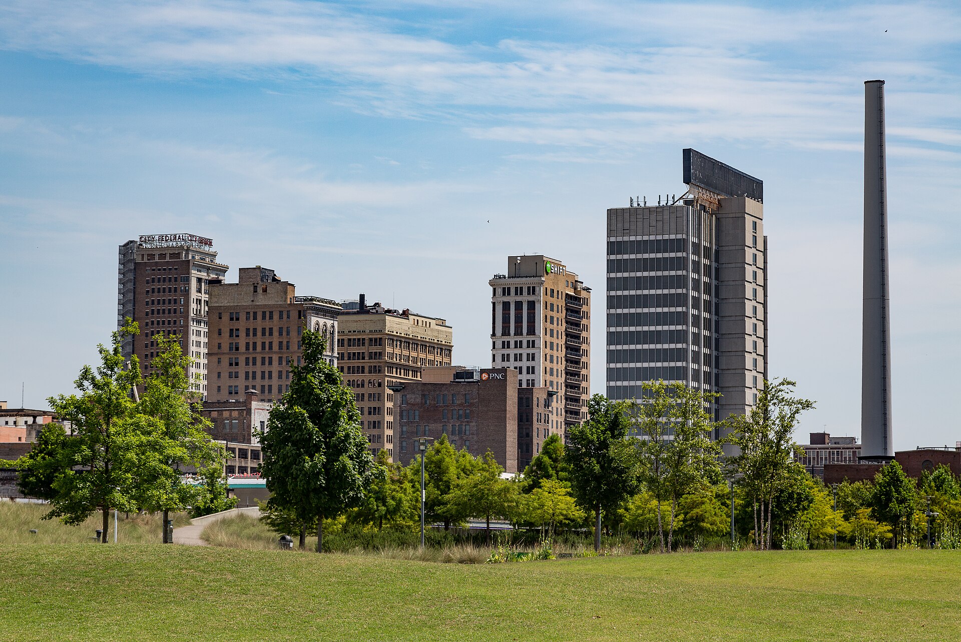The Birmingham, Alabama skyline