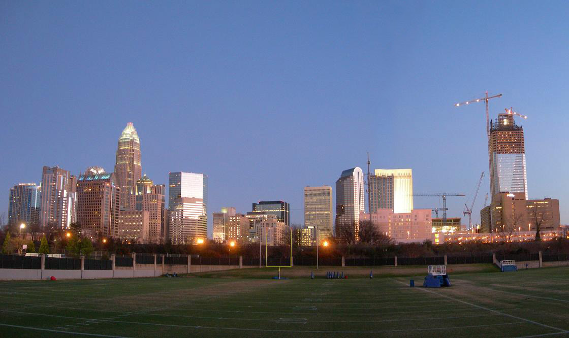 The Charlotte, North Carolina skyline
