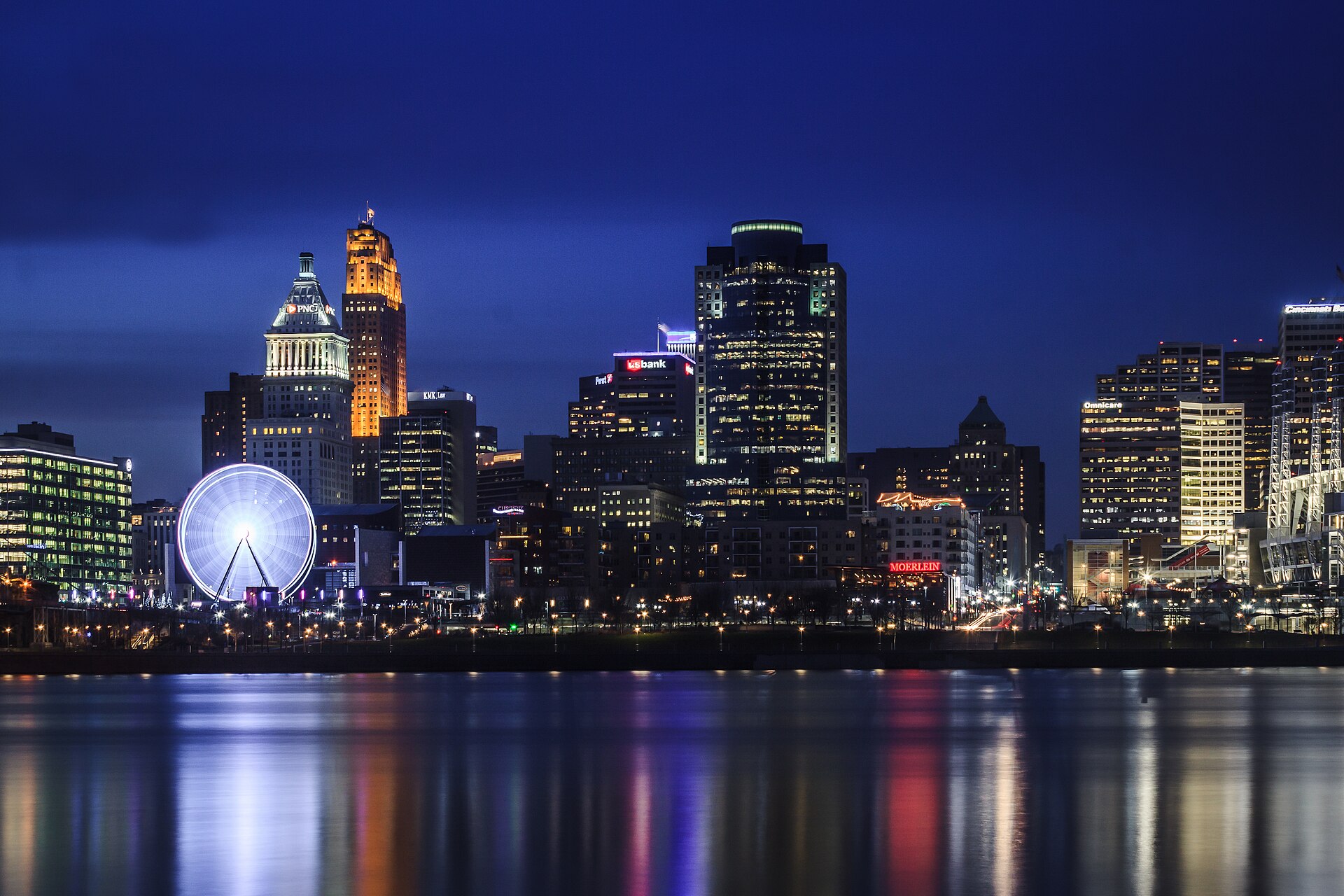 The Cincinnati, Ohio skyline