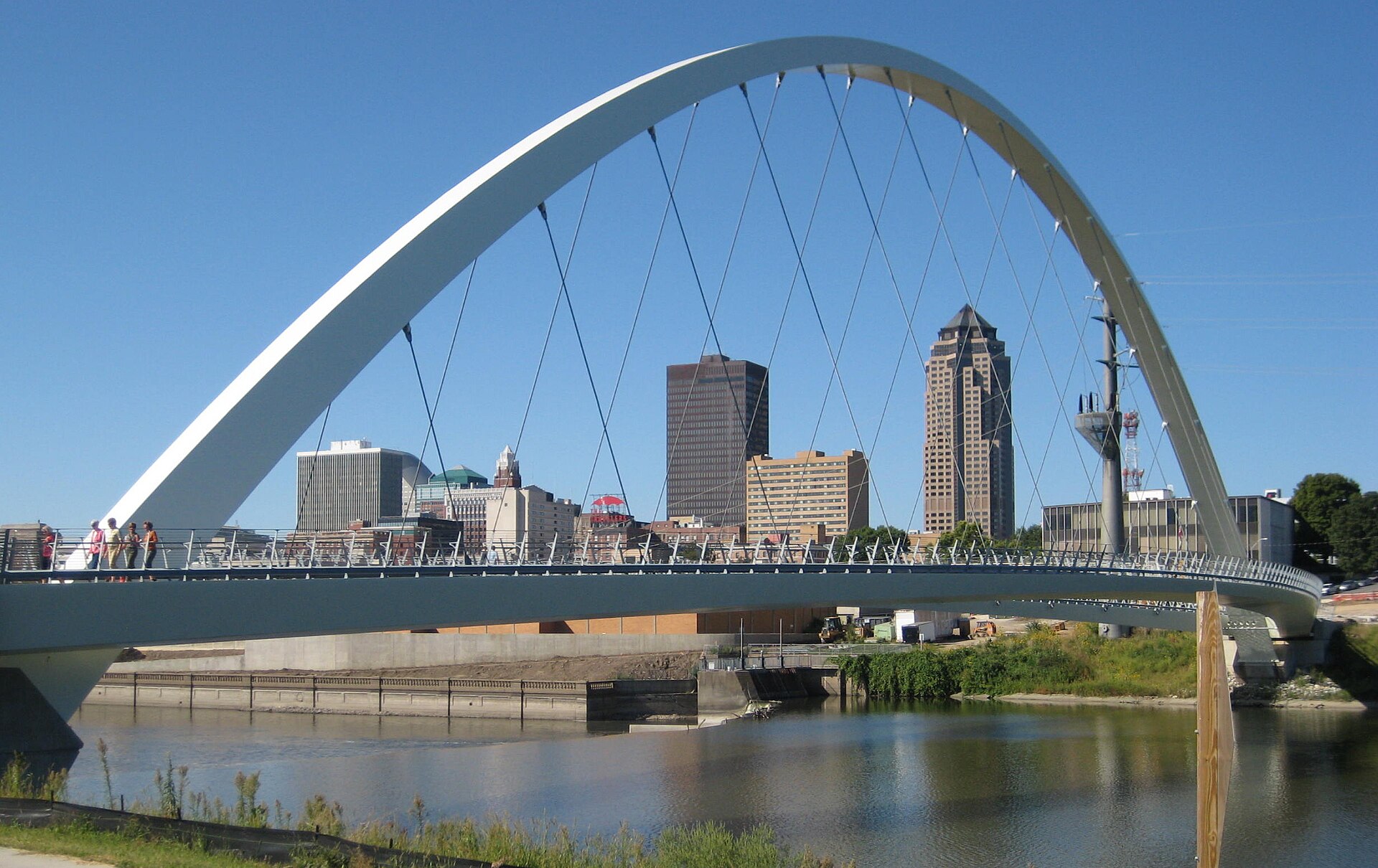 The Des Moines, Iowa skyline