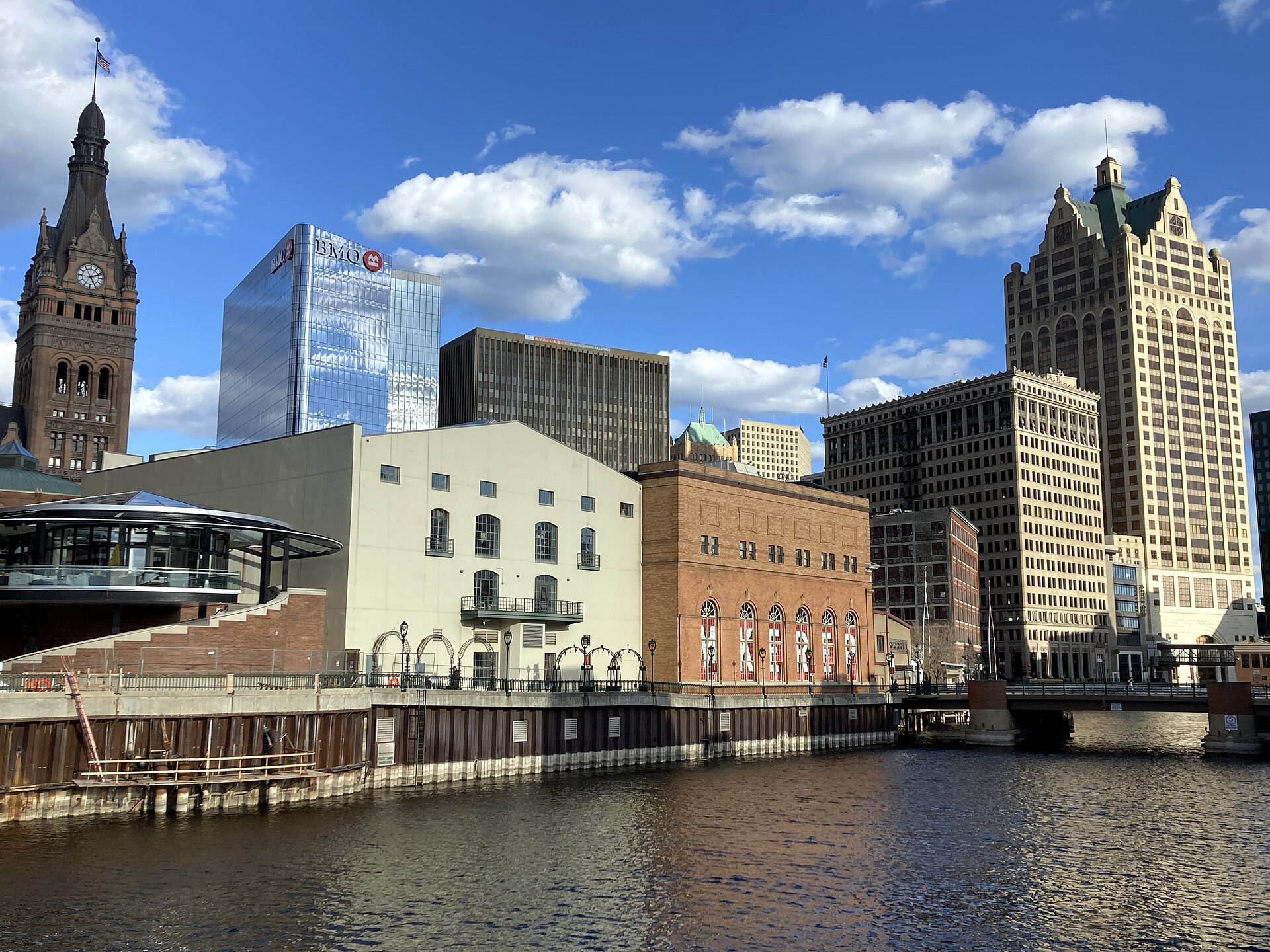 The Milwaukee, Wisconsin skyline