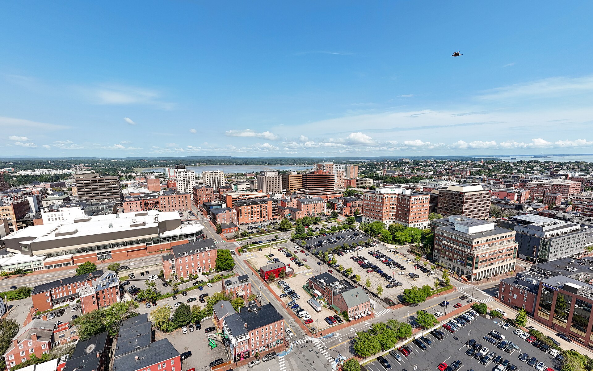 The Portland, Maine skyline