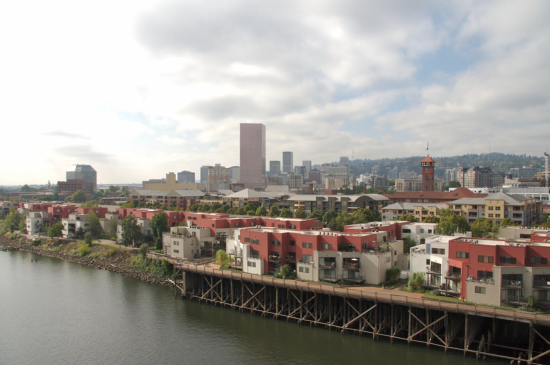 The Portland, Oregon skyline