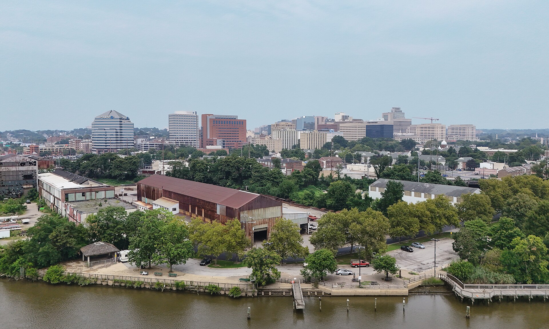 The Wilmington, Delaware skyline